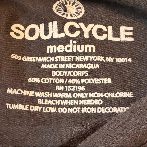 SOUL by SOULCYCLE Women’s Black Rainbow Raglan Long Sleeve Tee - Picture 10 of 10